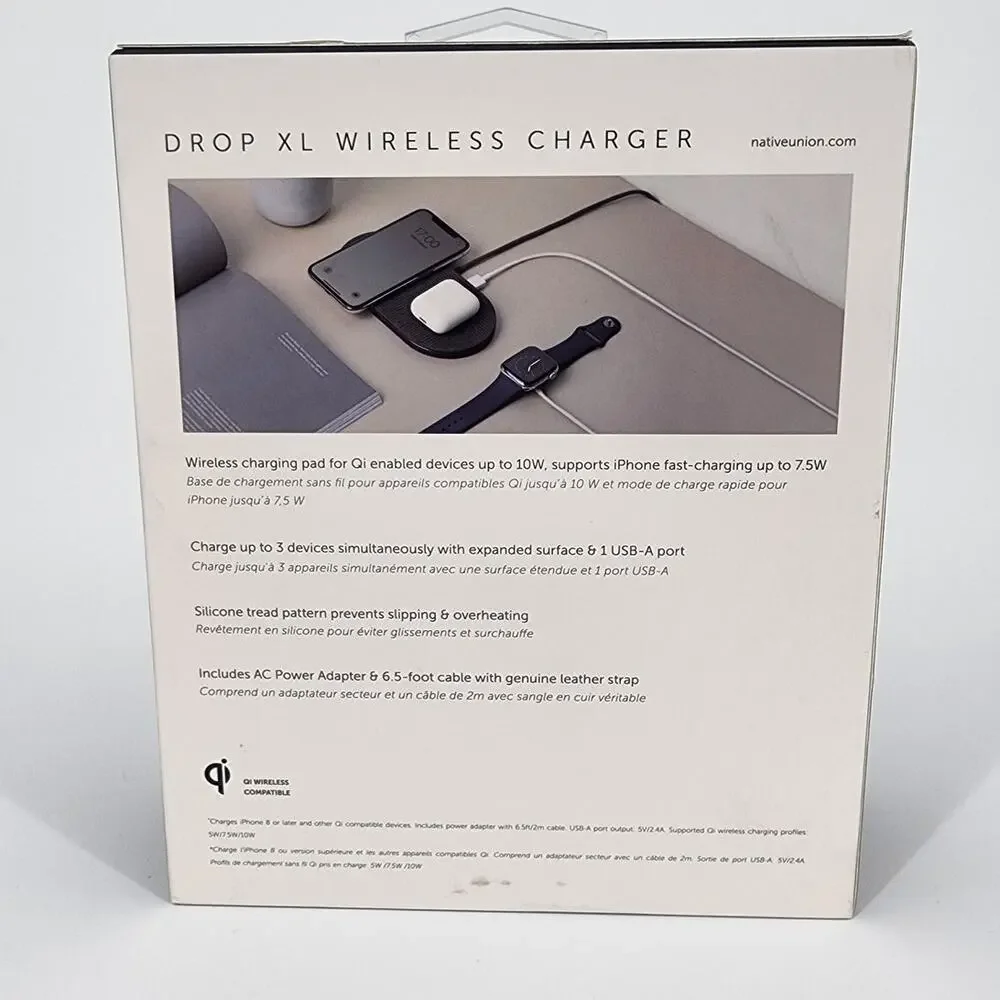 Native Union Drop XL Wireless Charger – Black